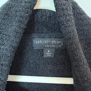 Barefoot Dreams CozyChic Lite Black Teddy sweater M